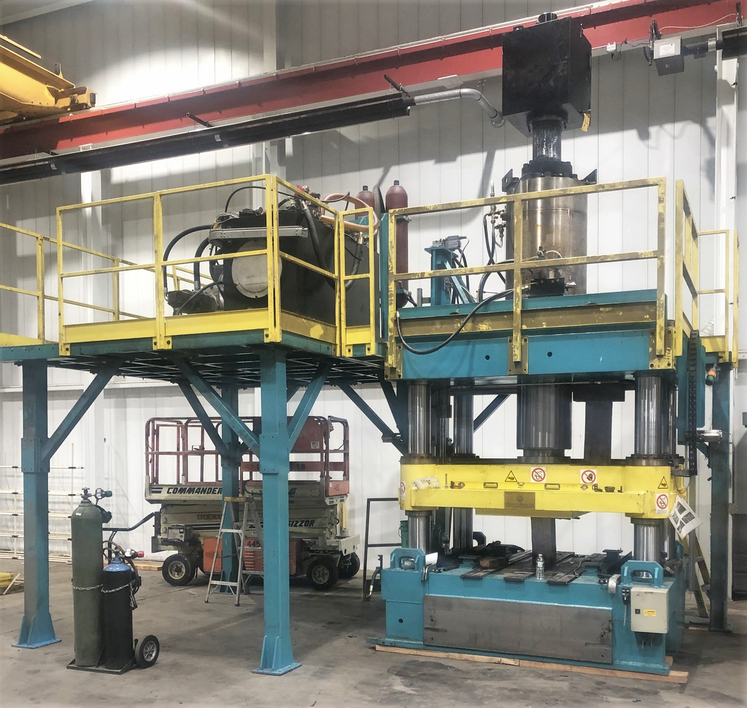 400 Ton Meccanica Beretta Press • Used Meccanica Beretta 4-Post Type Press