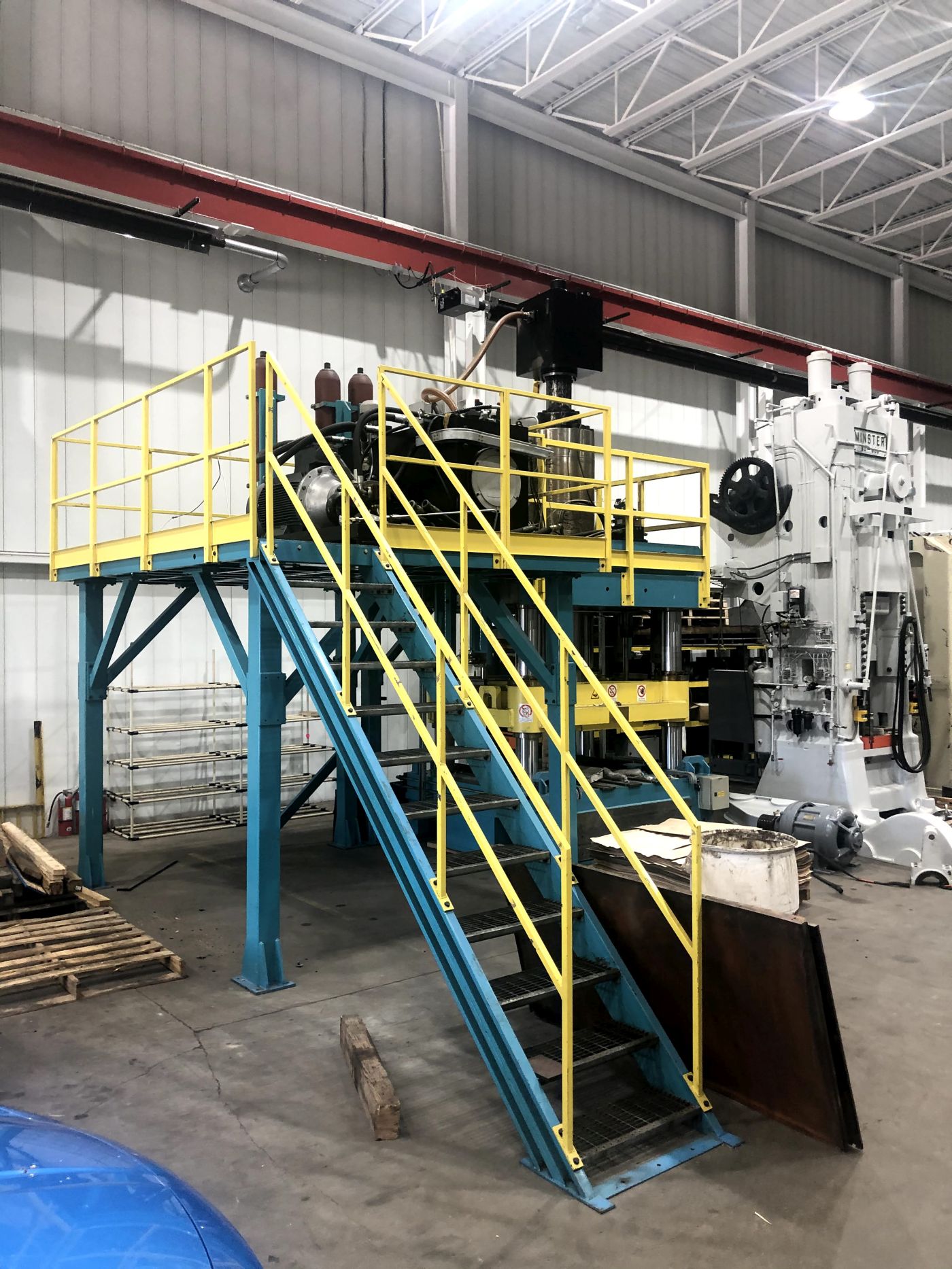400 Ton Meccanica Beretta Press • Used Meccanica Beretta 4-Post Type Press - Image 3
