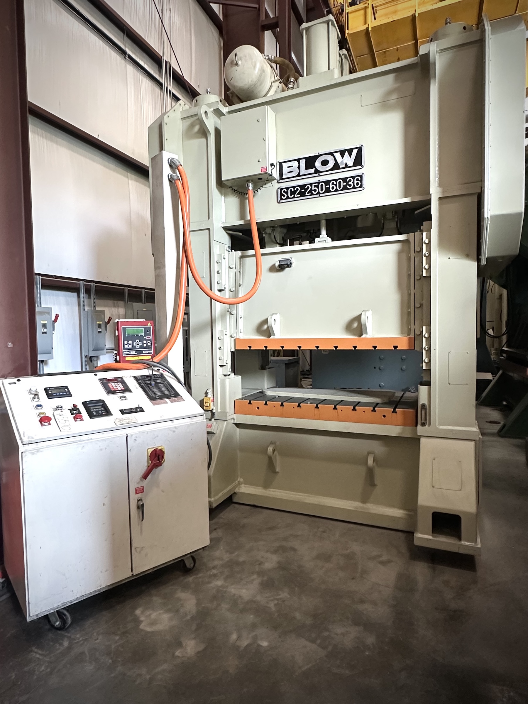 250 Ton Blow Press • Used Blow SC2-250-60-36 Press