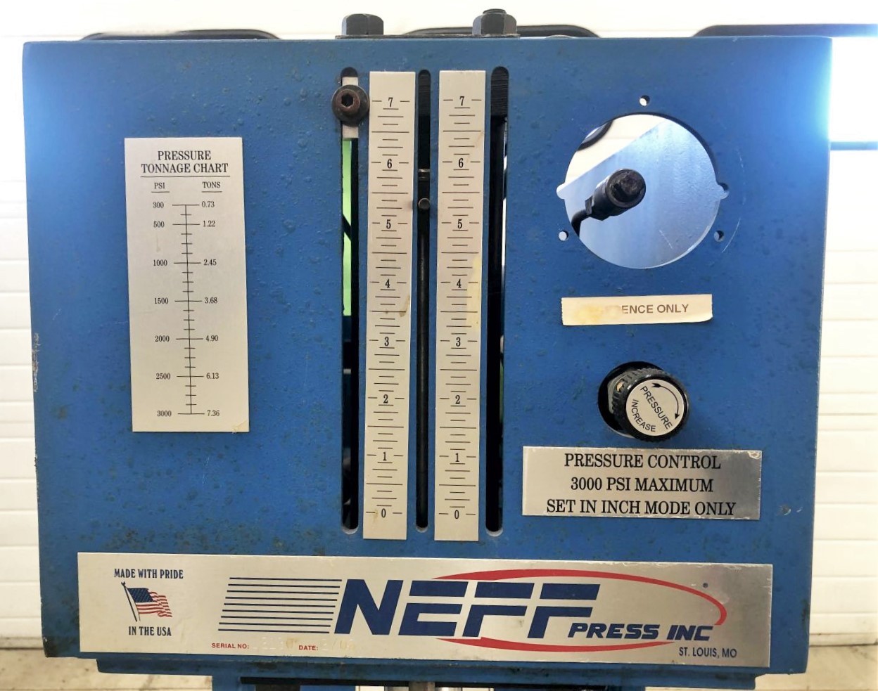 7 Ton Neff Press • Used Neff D7 Press - Image 8