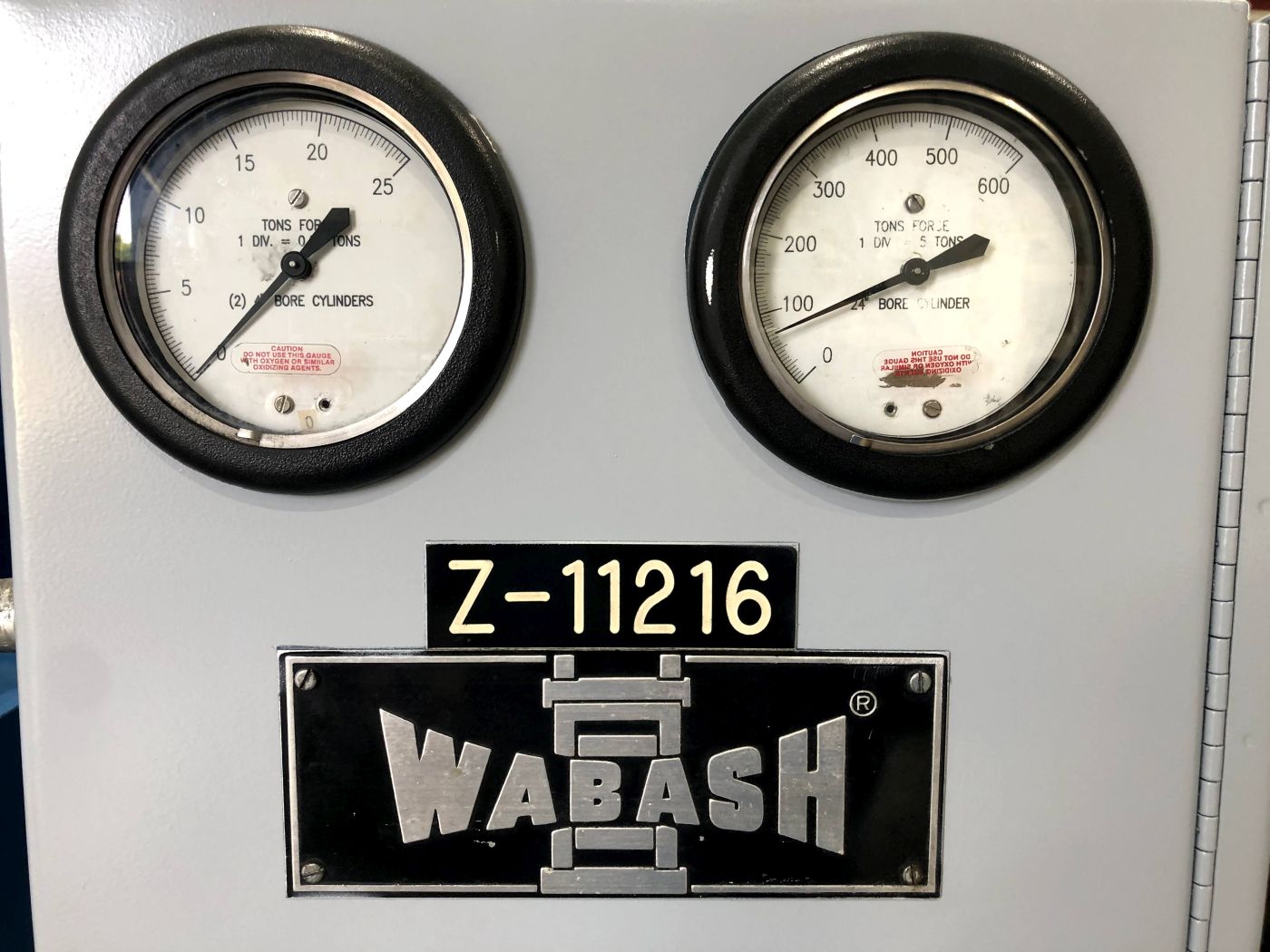 600 Ton Wabash Press • Used Wabash 600-1818-SMX Press - Image 6