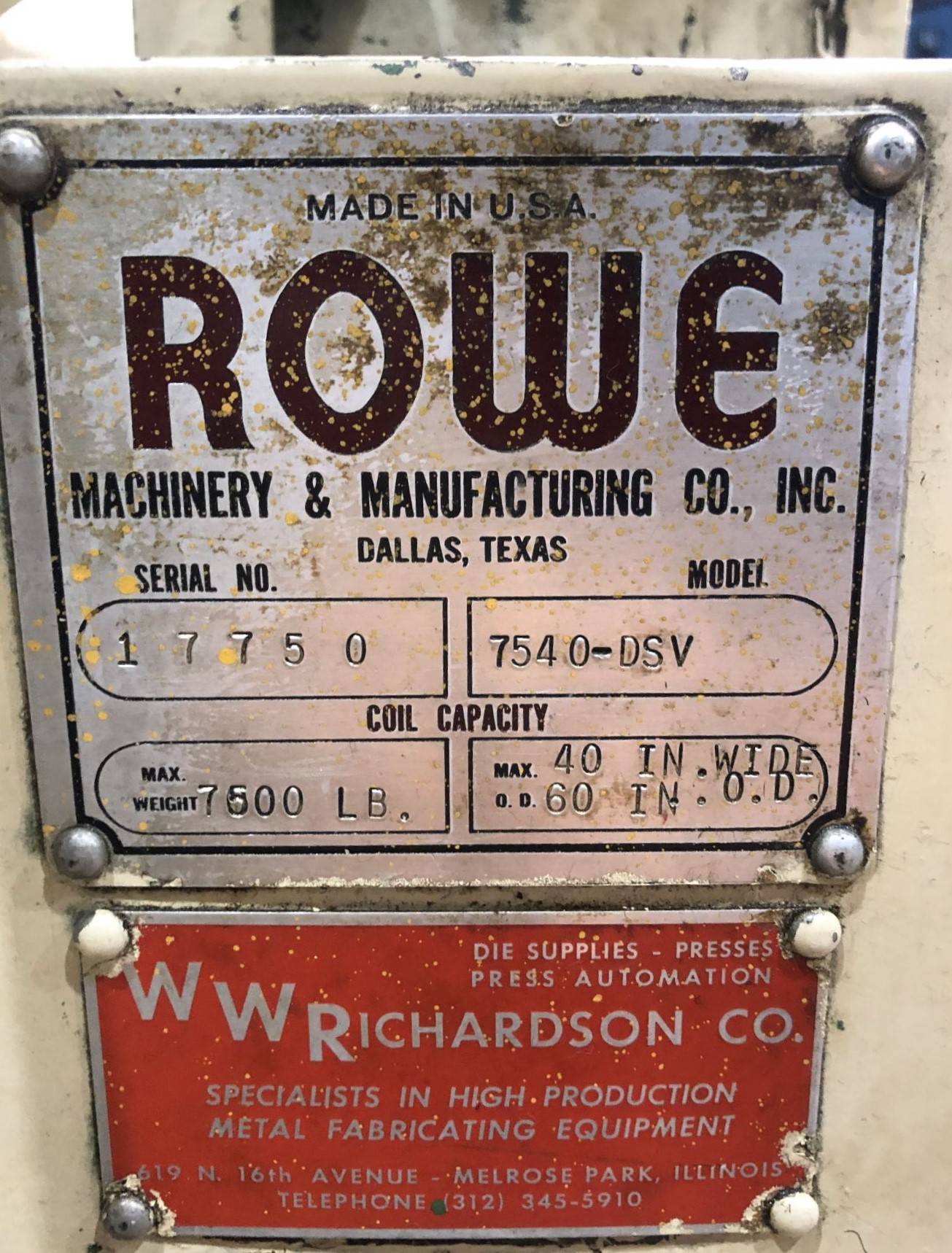 7,500 lbs. x 40" Wide ROWE Motorized Reel and Coil Car - Image 8