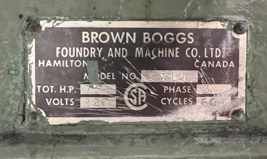 60 Ton Brown Boggs Press • Used Brown Boggs 17LW Press - Image 12