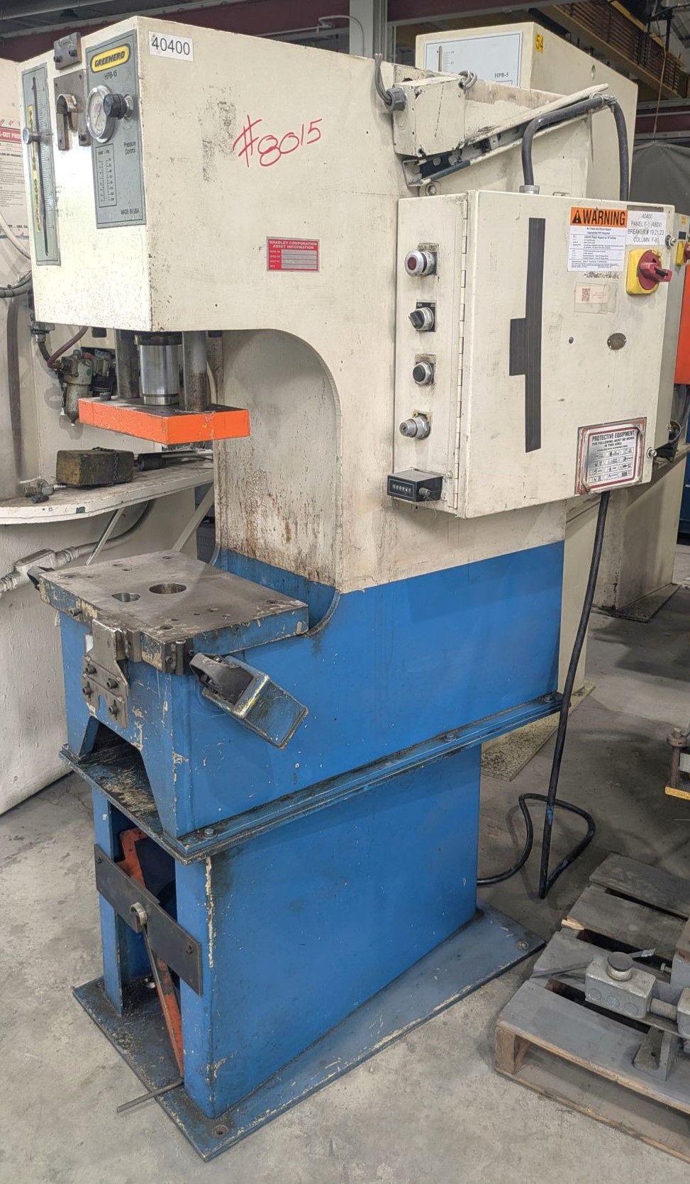 15 Ton Greenerd Press • Used Greenerd HPB15 Press