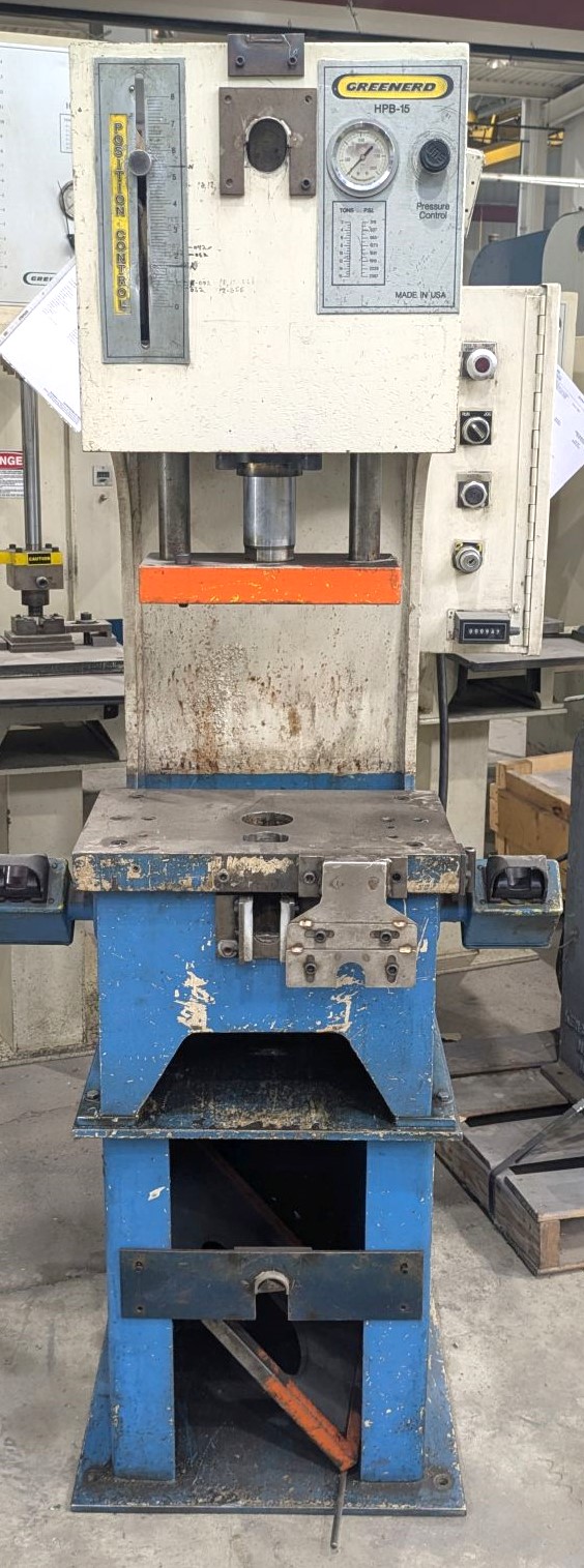 15 Ton Greenerd Press • Used Greenerd HPB15 Press - Image 2