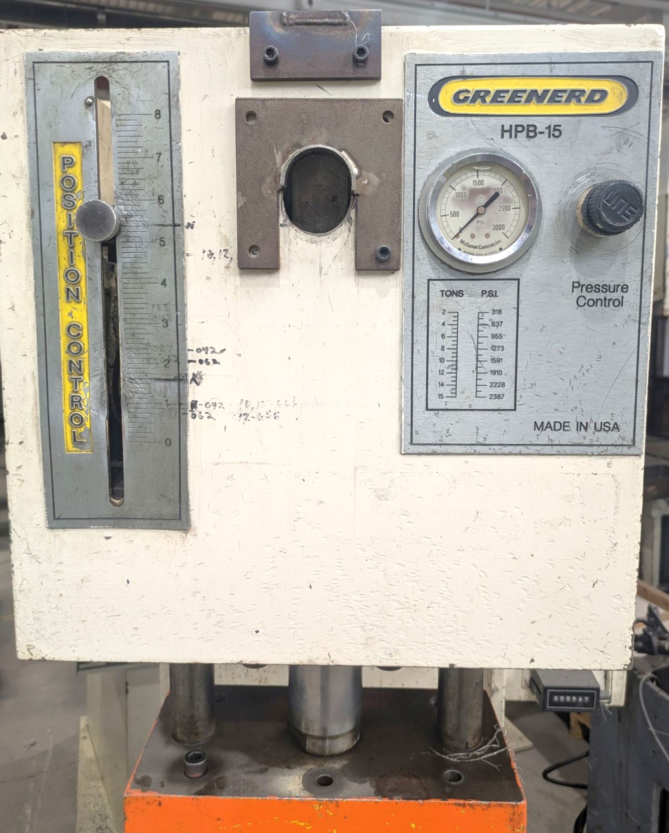 15 Ton Greenerd Press • Used Greenerd HPB15 Press - Image 9