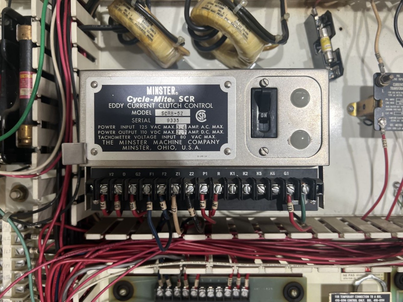 75 Ton Minster Press • Used Minster #7 Press - Image 11