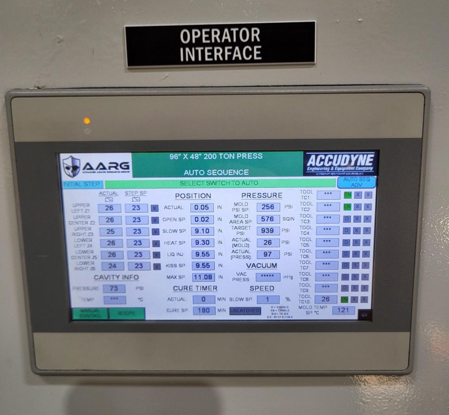 200 Ton Accudyne Press • Used Accudyne Custom Press - Image 6