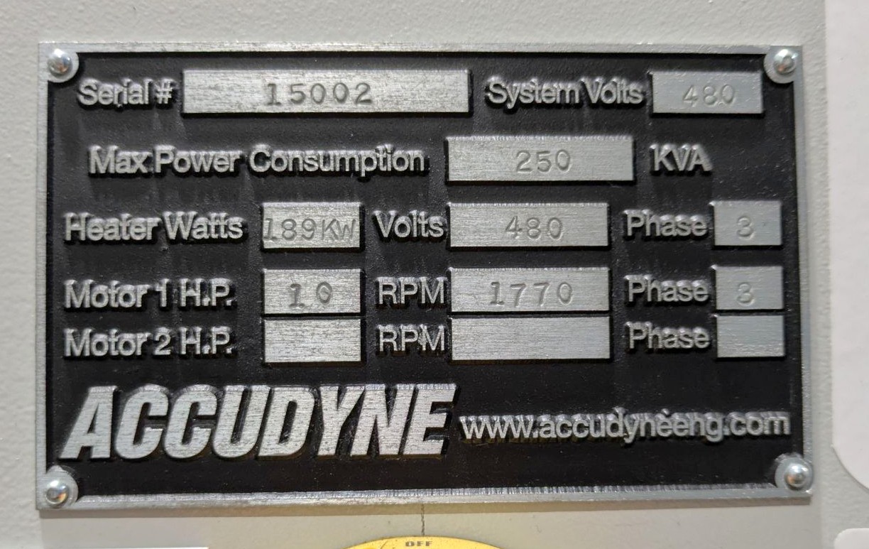 200 Ton Accudyne Press • Used Accudyne Custom Press - Image 18