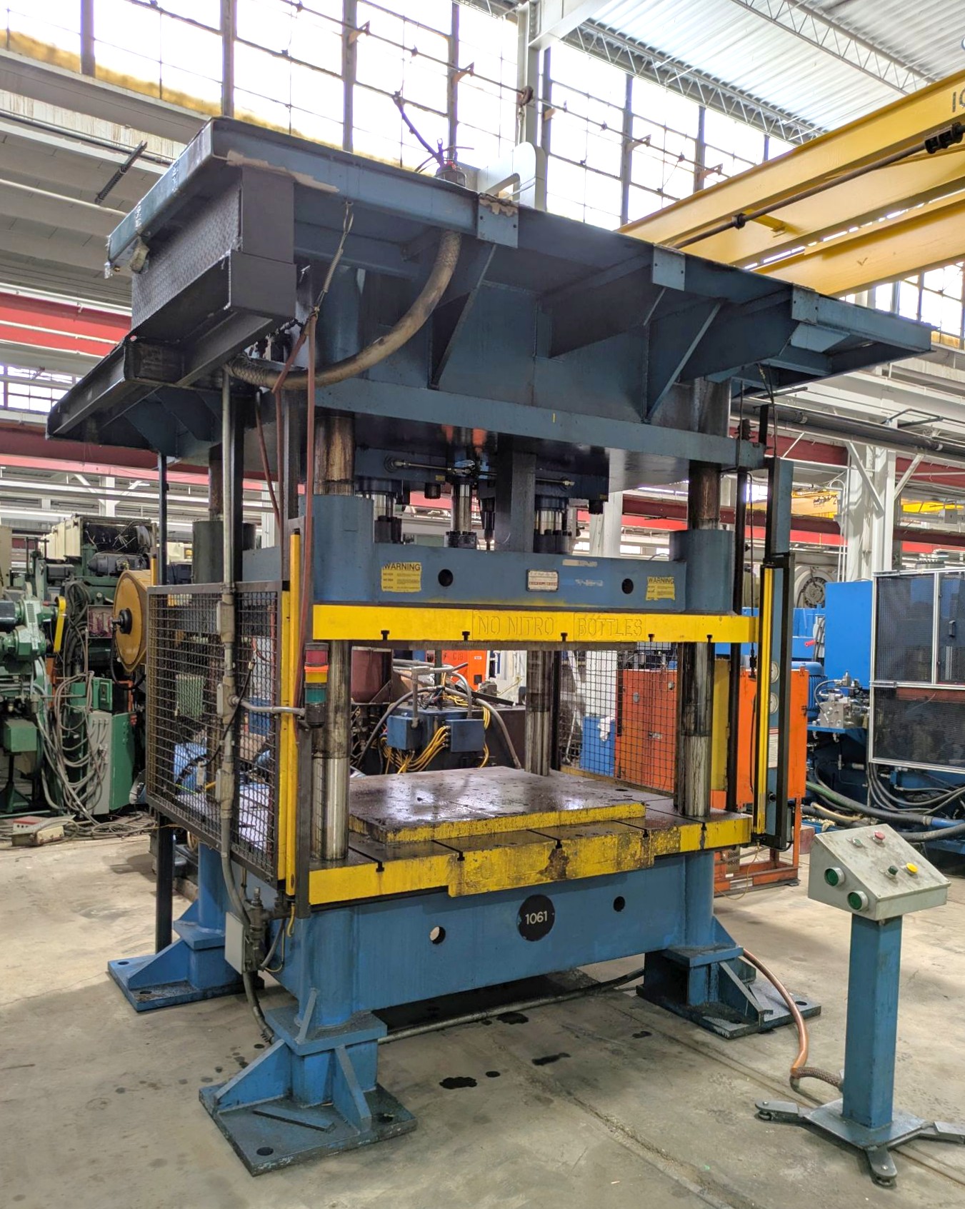 300 Ton Doyle Press • Used Doyle HDP-300-100-4570-20-LT-PLC Press