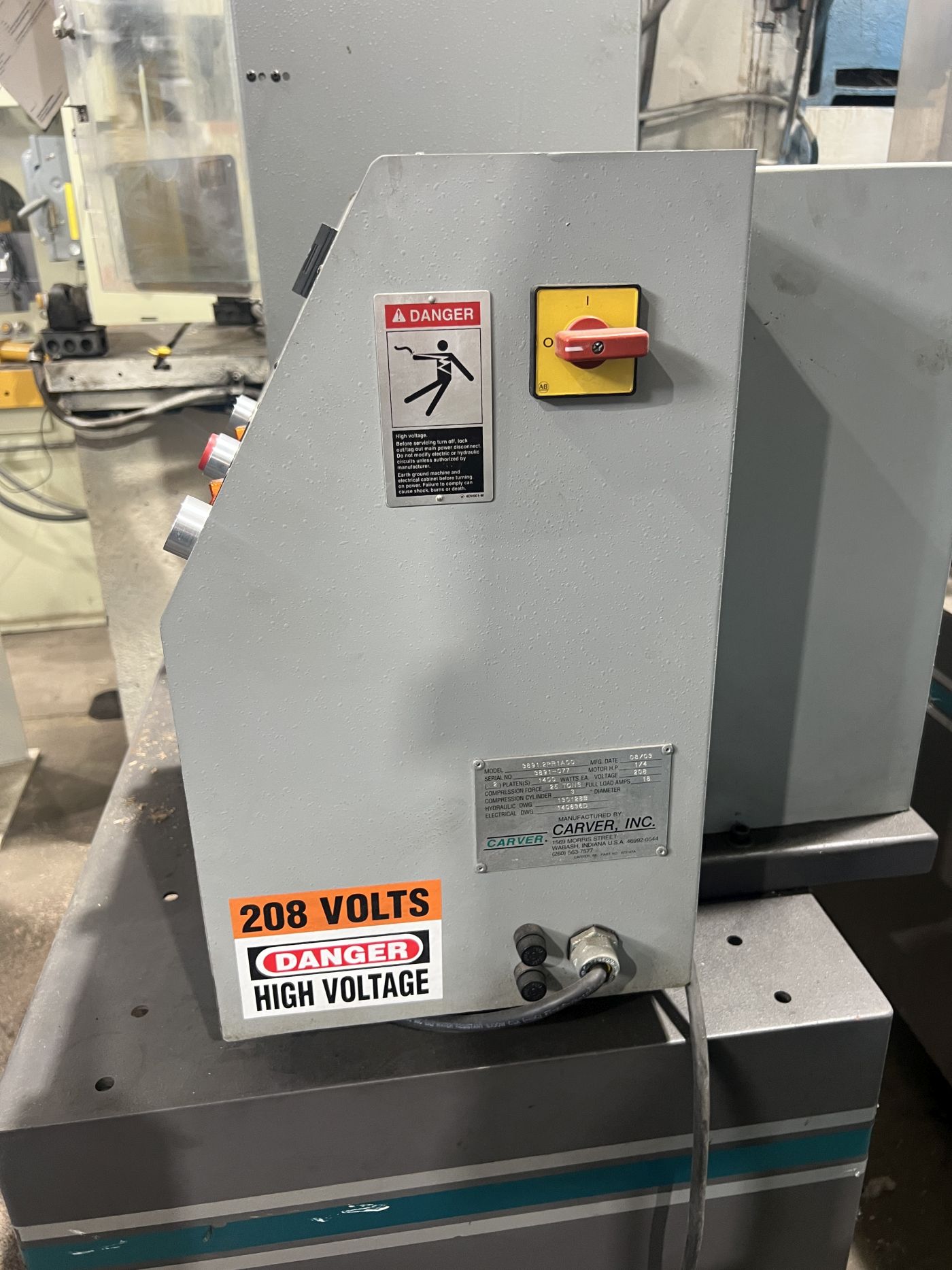25 Ton Carver Press • Used Carver 3891.2PR1A00 Press - Image 10