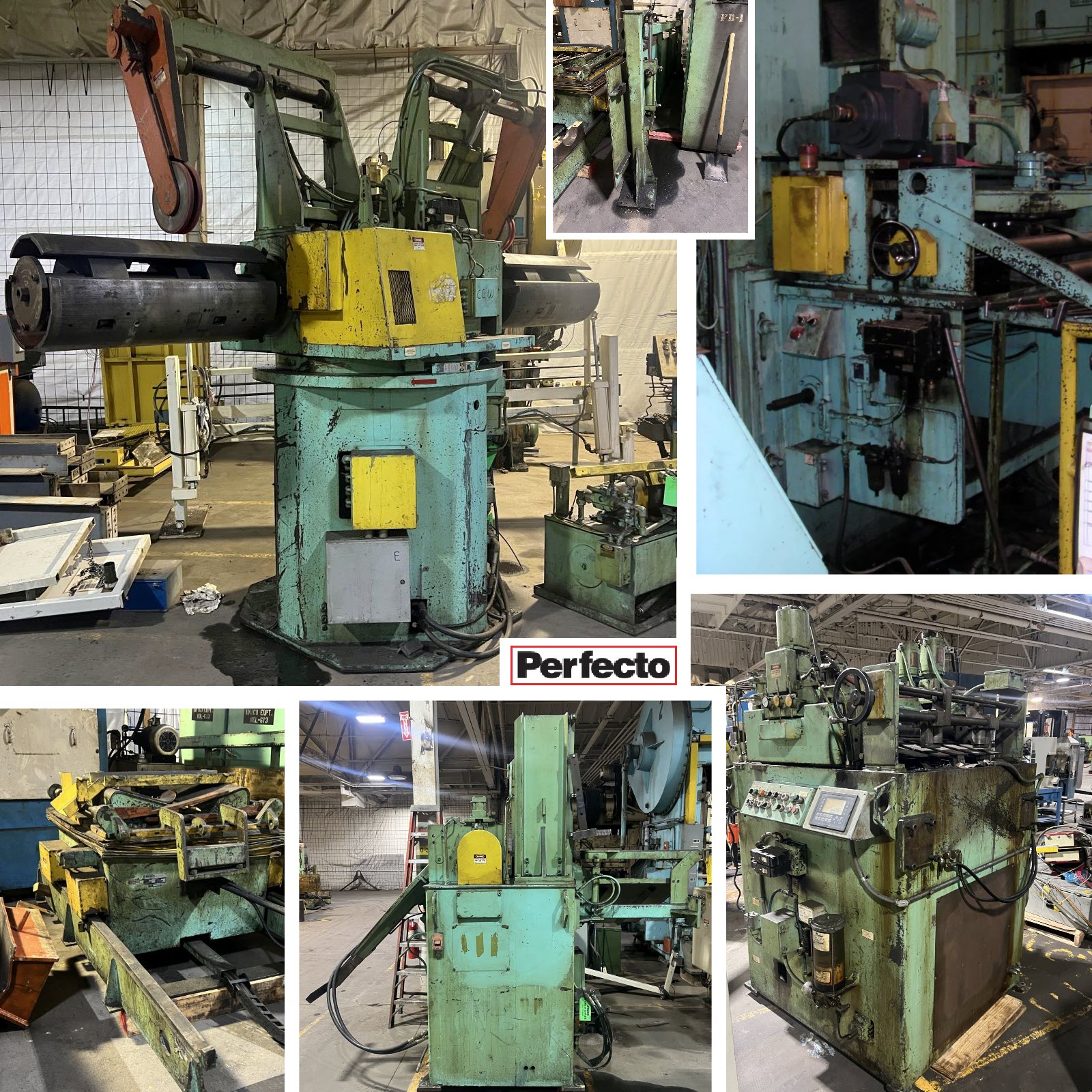 25,000 lbs. x 36" Wide x .105" Perfecto Servo Feedline with Shear Cut-Off