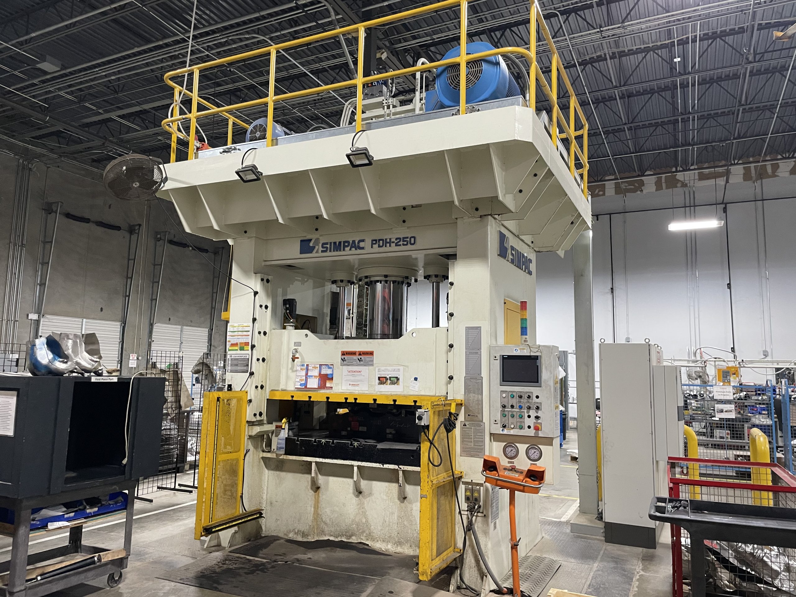 250 Ton Simpac Press • Used Simpac PDH-250 Press