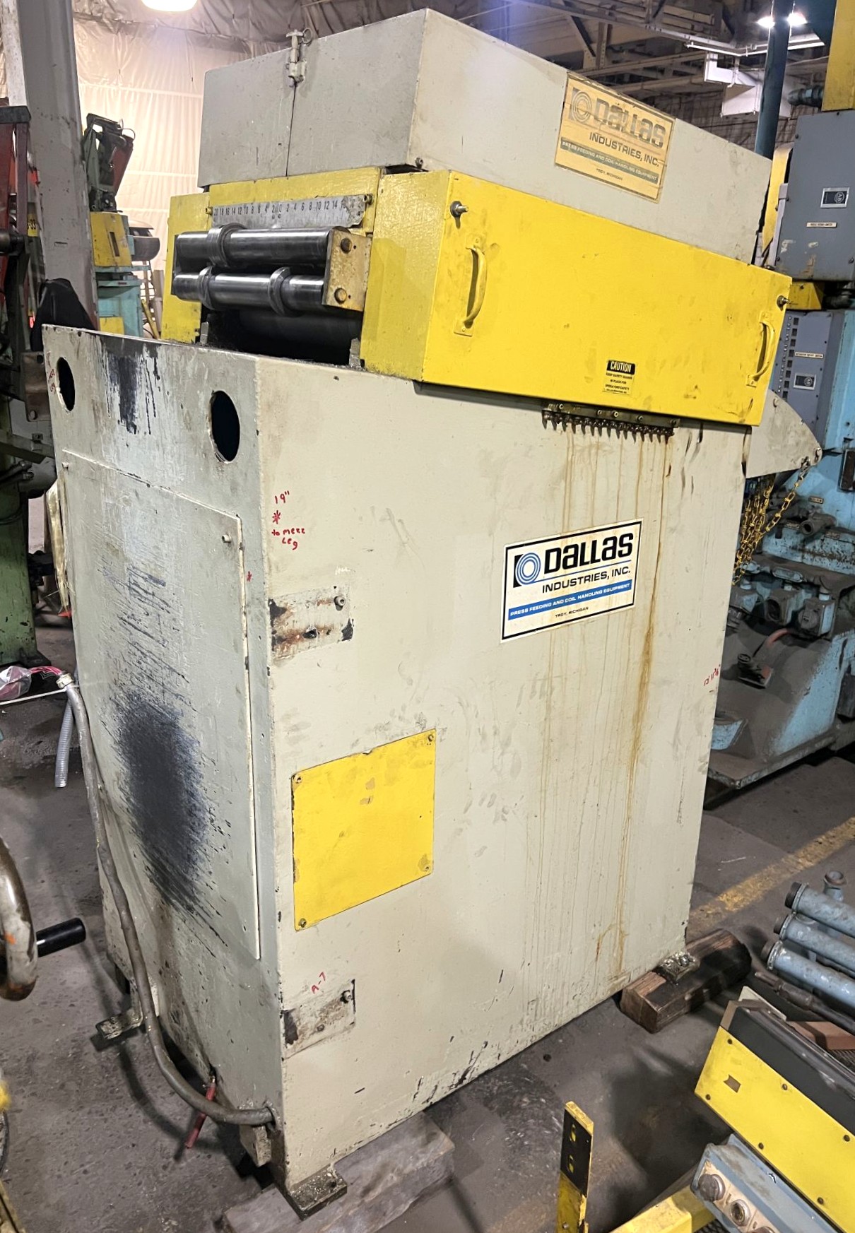 8,000 lbs. x 18" Wide x .125" Dallas Reel & Straightener - Image 4