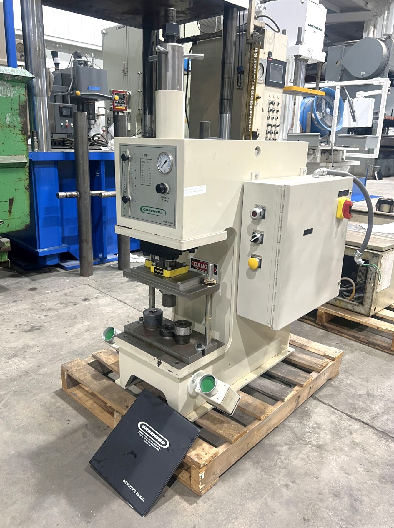 7 Ton Greenerd Press • Used Greenerd HPB-7 Press