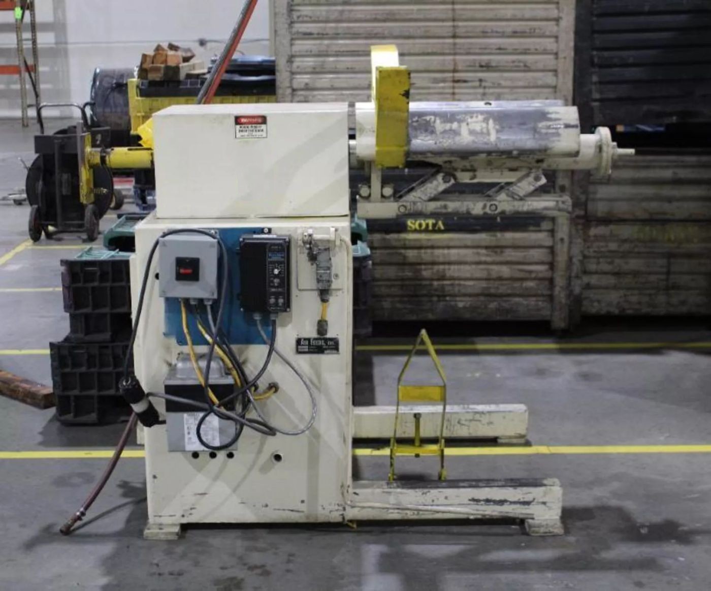 4,000 lbs. x 18" Wide Air Feeds, Inc. Motorized Reel - Image 2