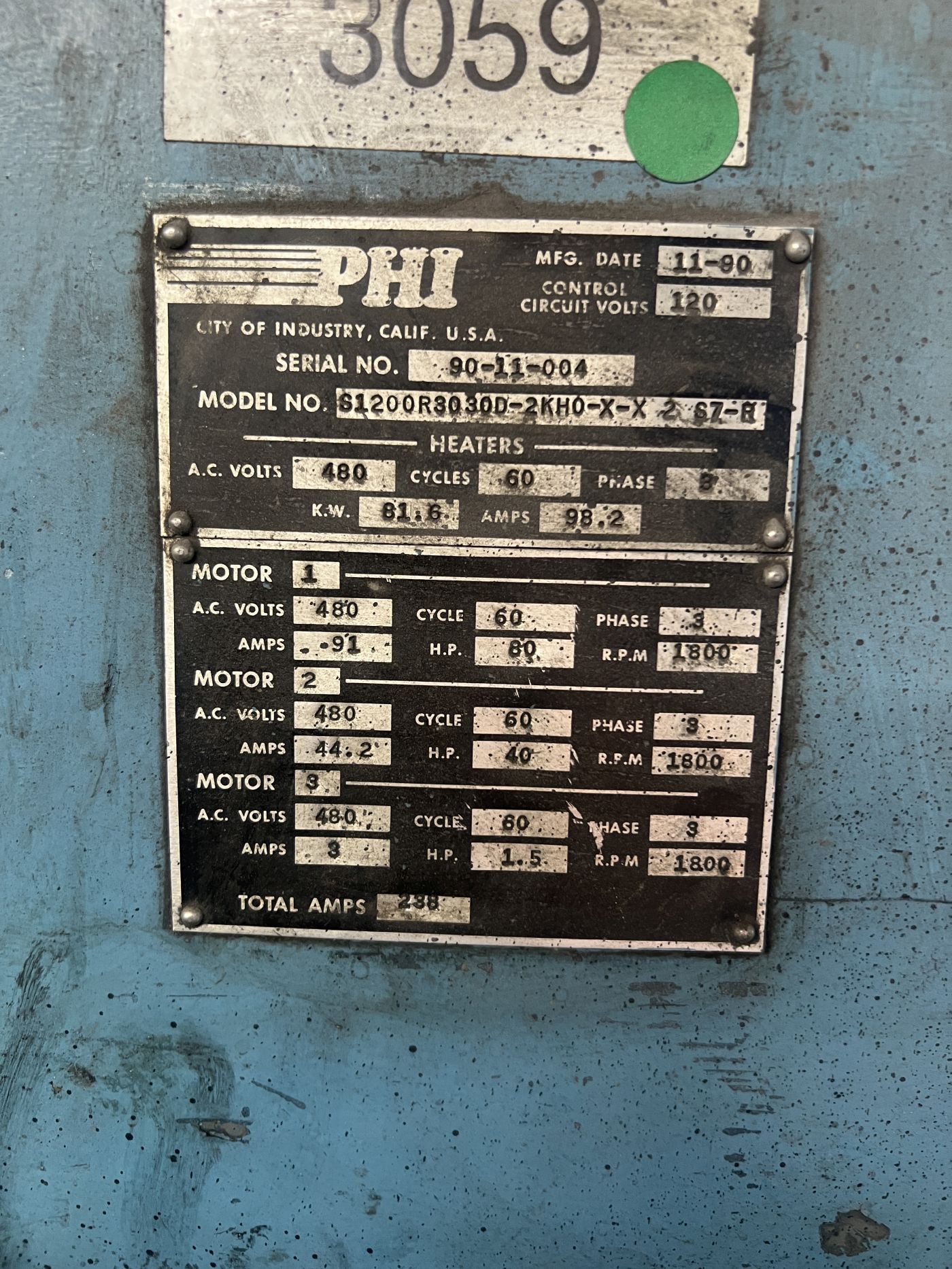 1,200 Ton PHI Press • Used PHI S1200R3030D-2KHO-X-X 2 67-B Press - Image 25