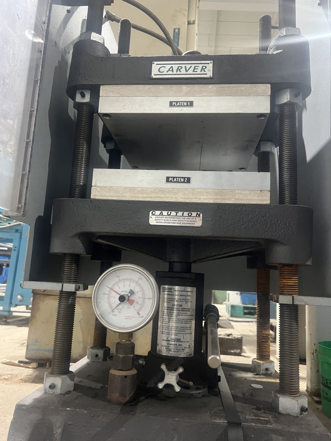 12 Ton Carver Press • Used Carver 3969 Press - Image 4