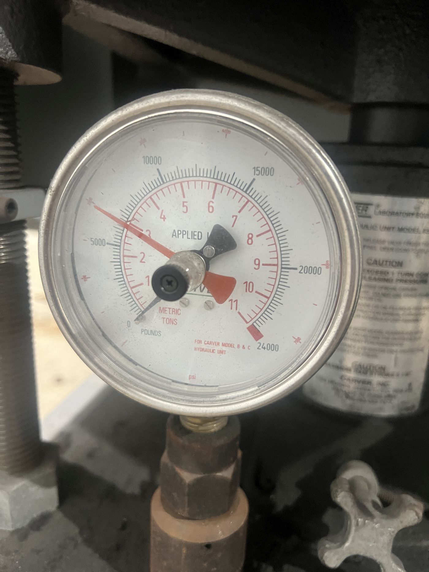 12 Ton Carver Press • Used Carver 3969 Press - Image 7