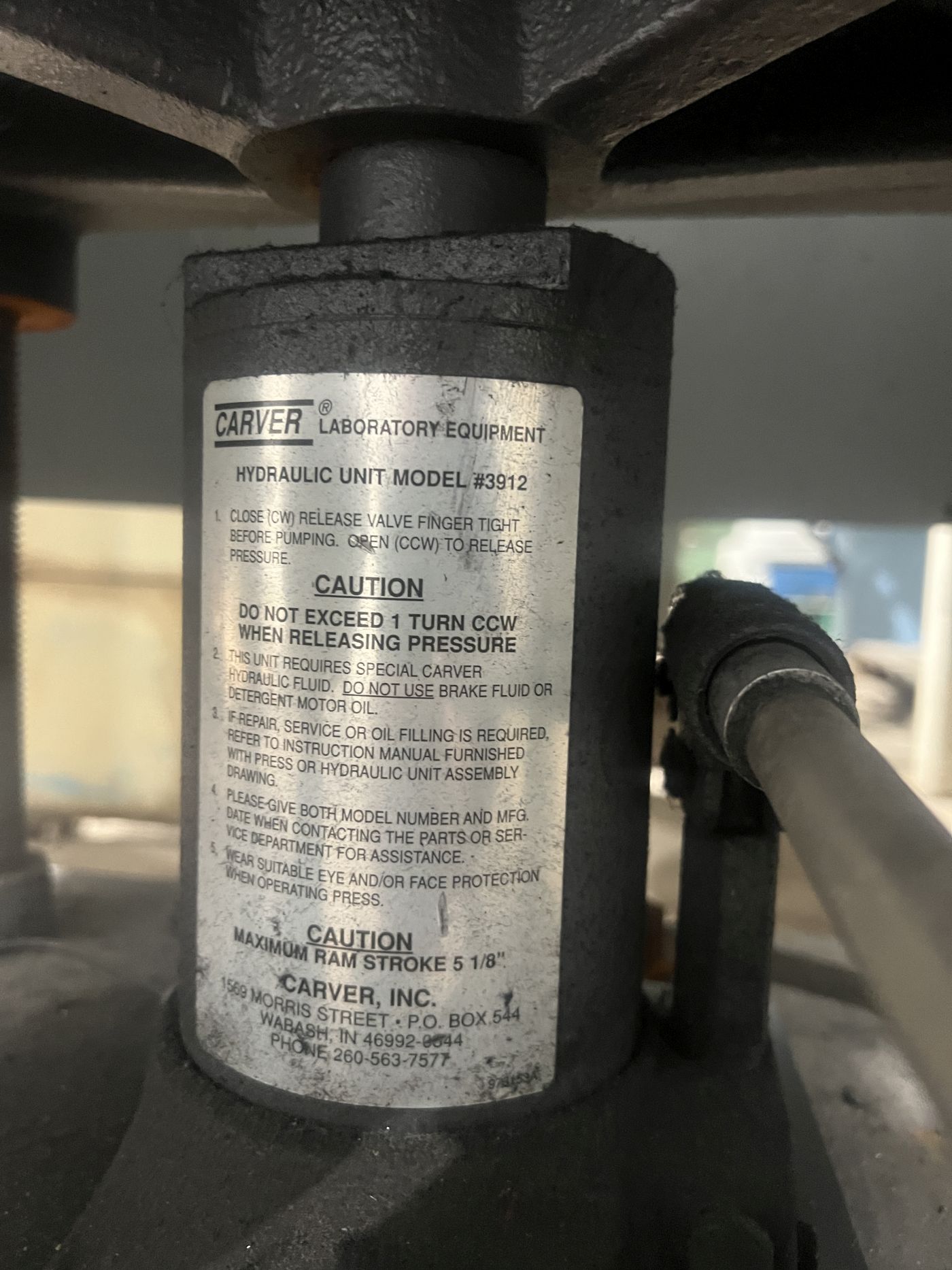 12 Ton Carver Press • Used Carver 3969 Press - Image 8