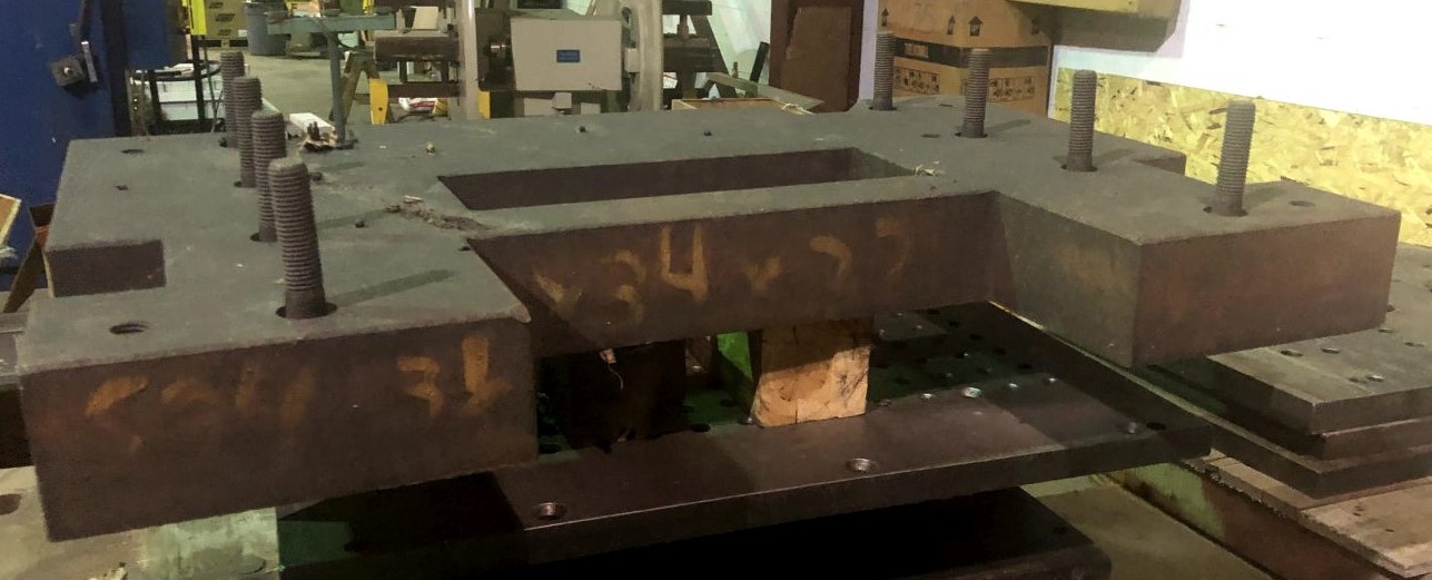 34" x 22" Solid Bolster Plate - 3.5" Thick