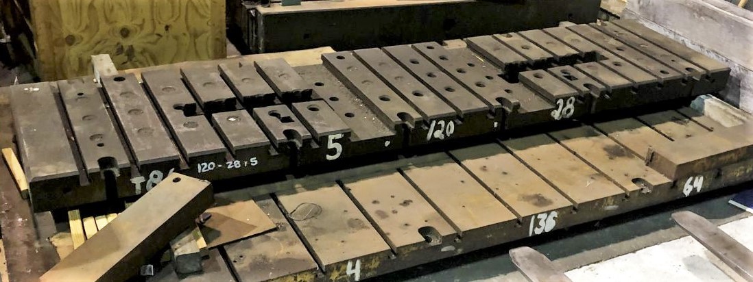 120" x 28" T Slotted Bolster Plate - 5" Thick - Image 2