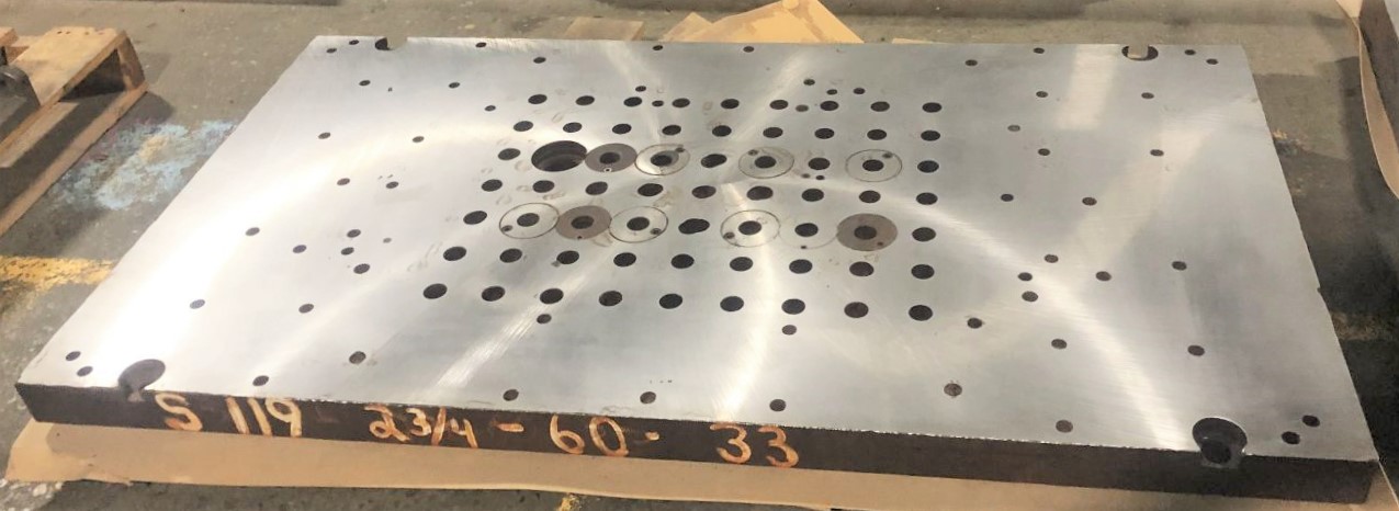 60" x 33" Solid Bolster Plate - 2.75" Thick