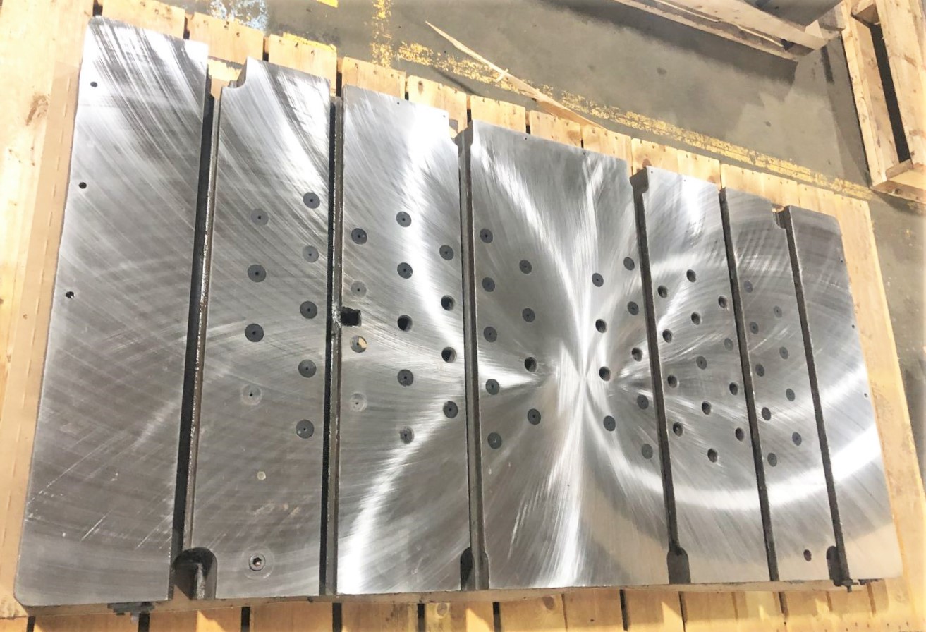 72" x 36" T Slotted Bolster Plate - 5.4" Thick - Image 2
